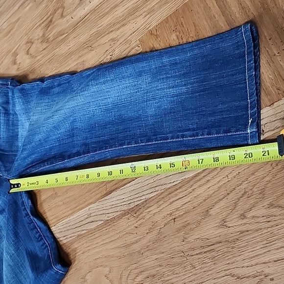 Joes Jeans The Provocateur Petite Fit Blue Capri Crop Low Risa - Picture 9 of 11